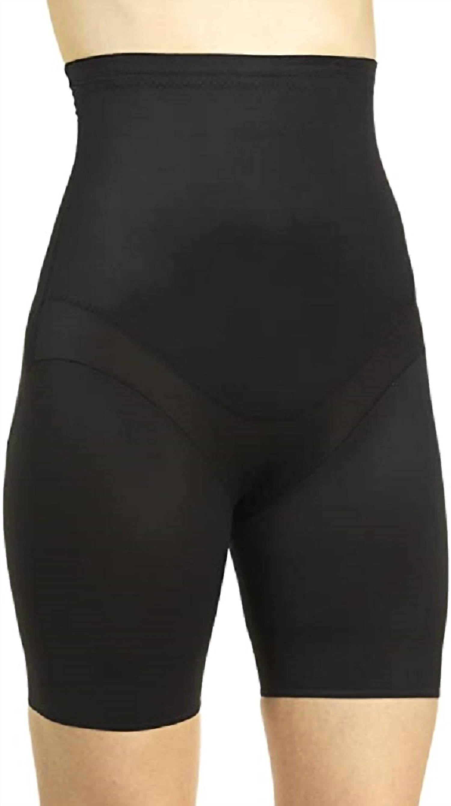 Miraclesuit Flex Fit Hi-waist Thigh Slimmer Shapewear in black - women's intimate