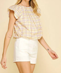 Pinch - Check Print Blouse