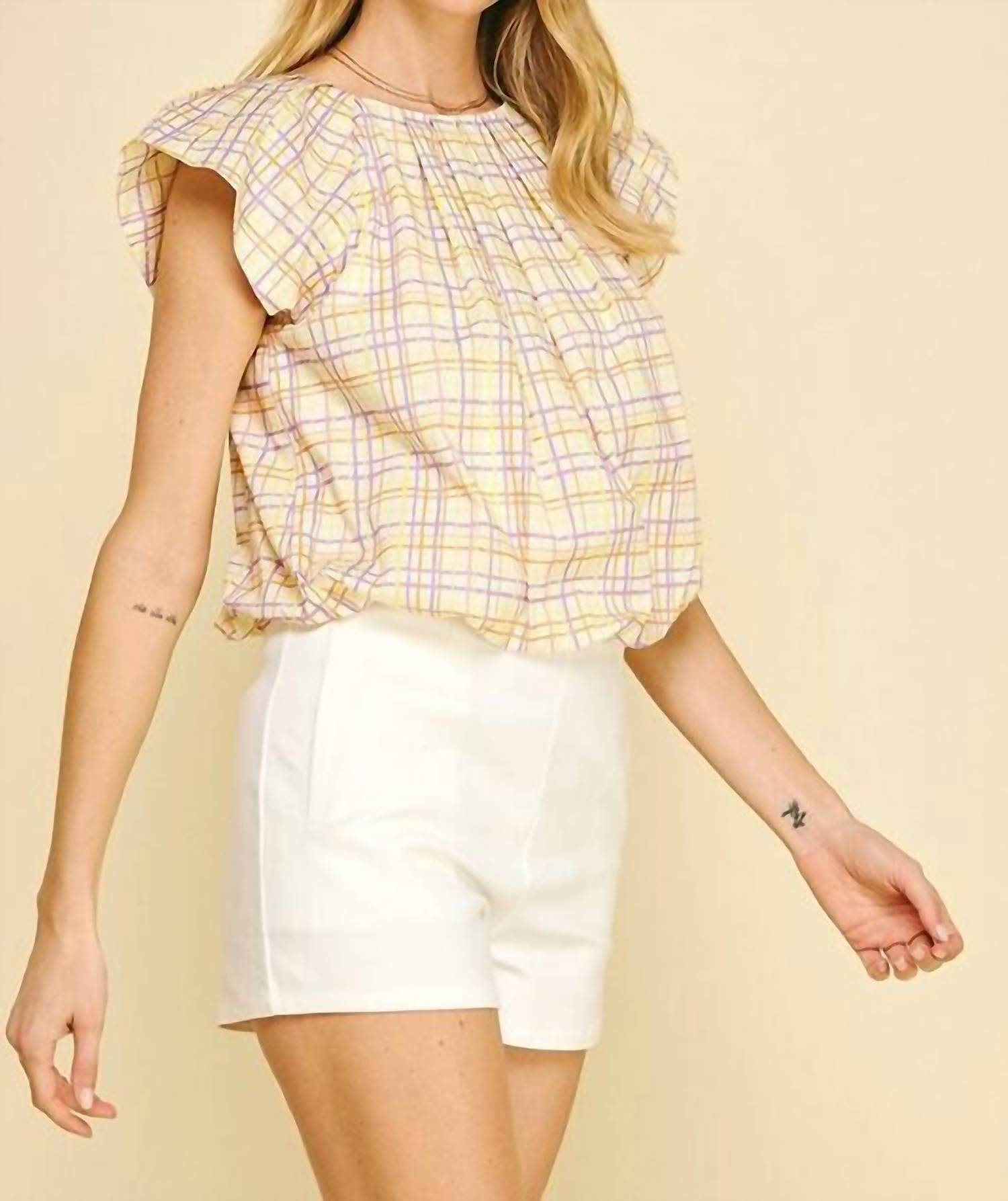 Pinch - Check Print Blouse