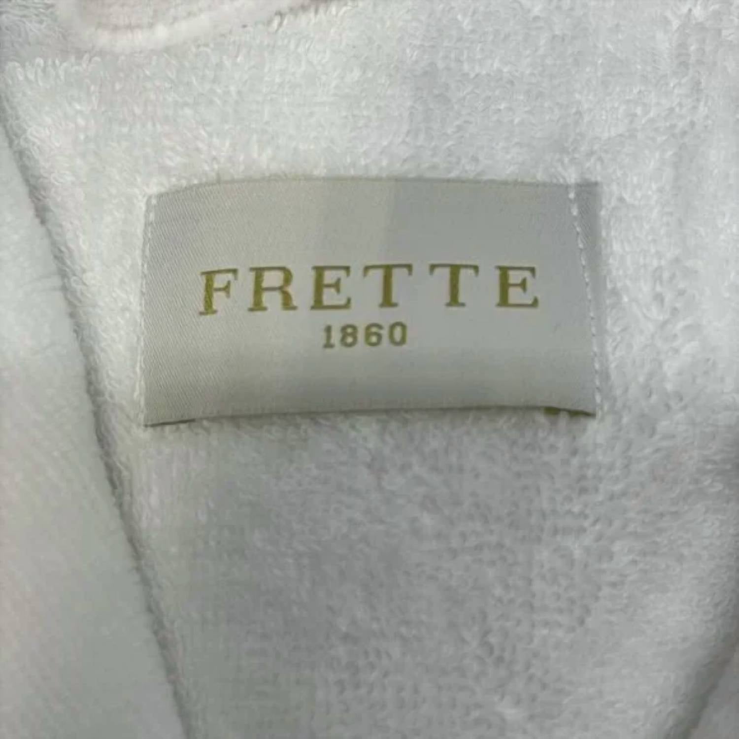 Frette Unisex Velour Shawl Collar Bathrobe in white - men's item - view 7