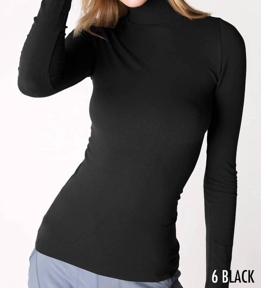 Nikibiki - Long Sleeve Mock Neck Top