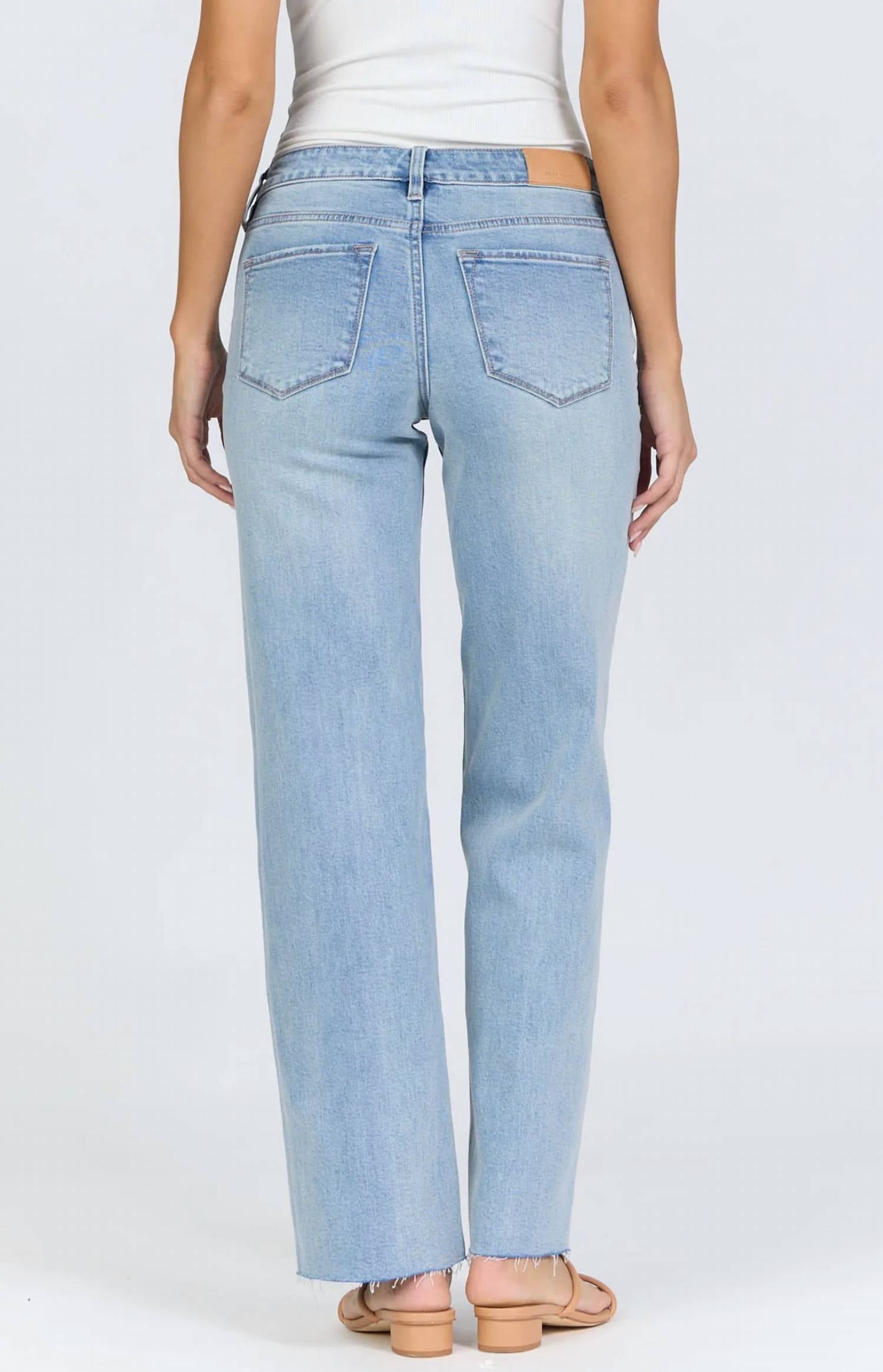 Dear John Denim - Drew Mid Rise Straight Leg Jeans