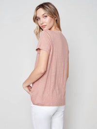 Charlie B - Short-sleeved Linen T-shirt
