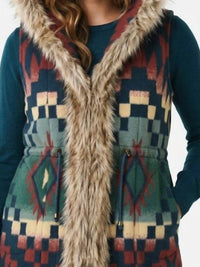 Tasha Polizzi - Saddle Faux Fur Trim Vest