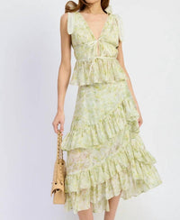En Saison - Claire Tiered Midi Skirt