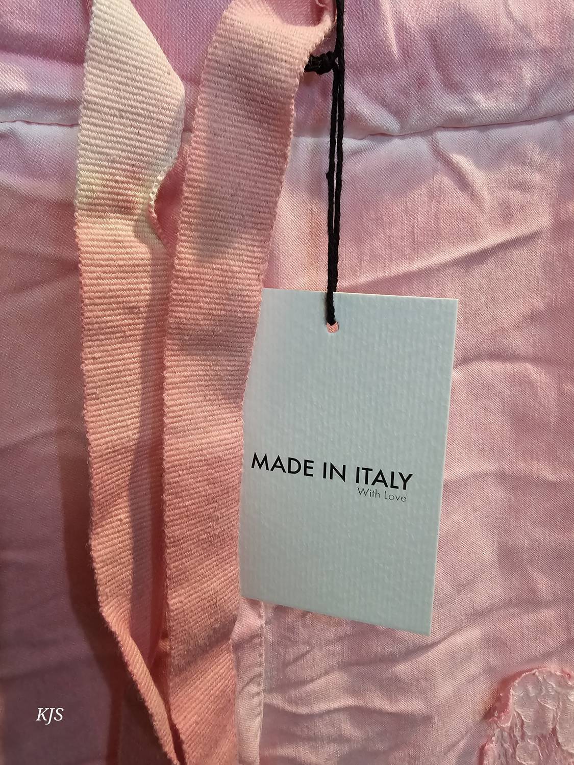 Made In Italy - Women's Embroidered Italian Crinkle Joggers