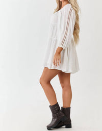 Angie - Malani Eyelet Mini Dress