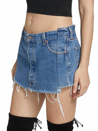 Eb Denim - Angeli Upcycled Denim Mini Skirt