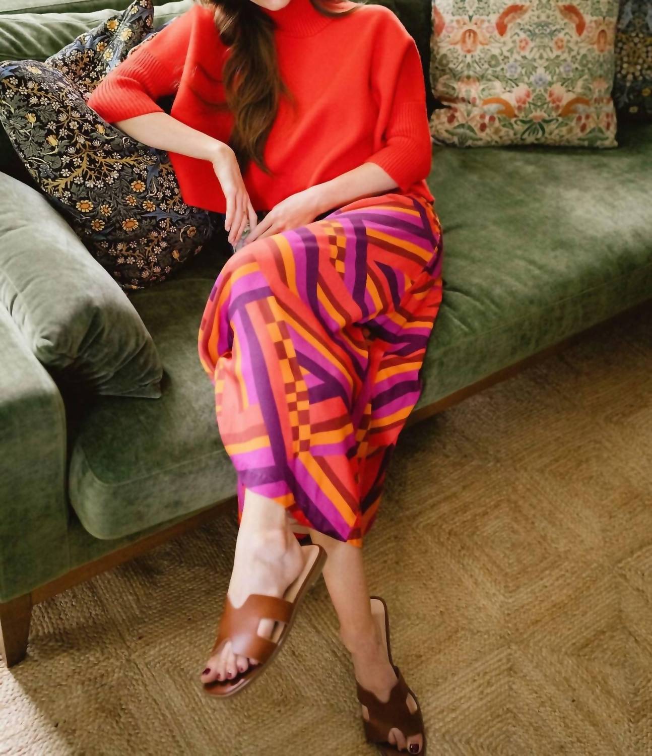 BRITON COURT Tiffany Maxi Skirt in sugar coral - women's skirt