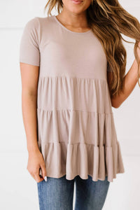 Zenana - Tiered Babydoll Tee