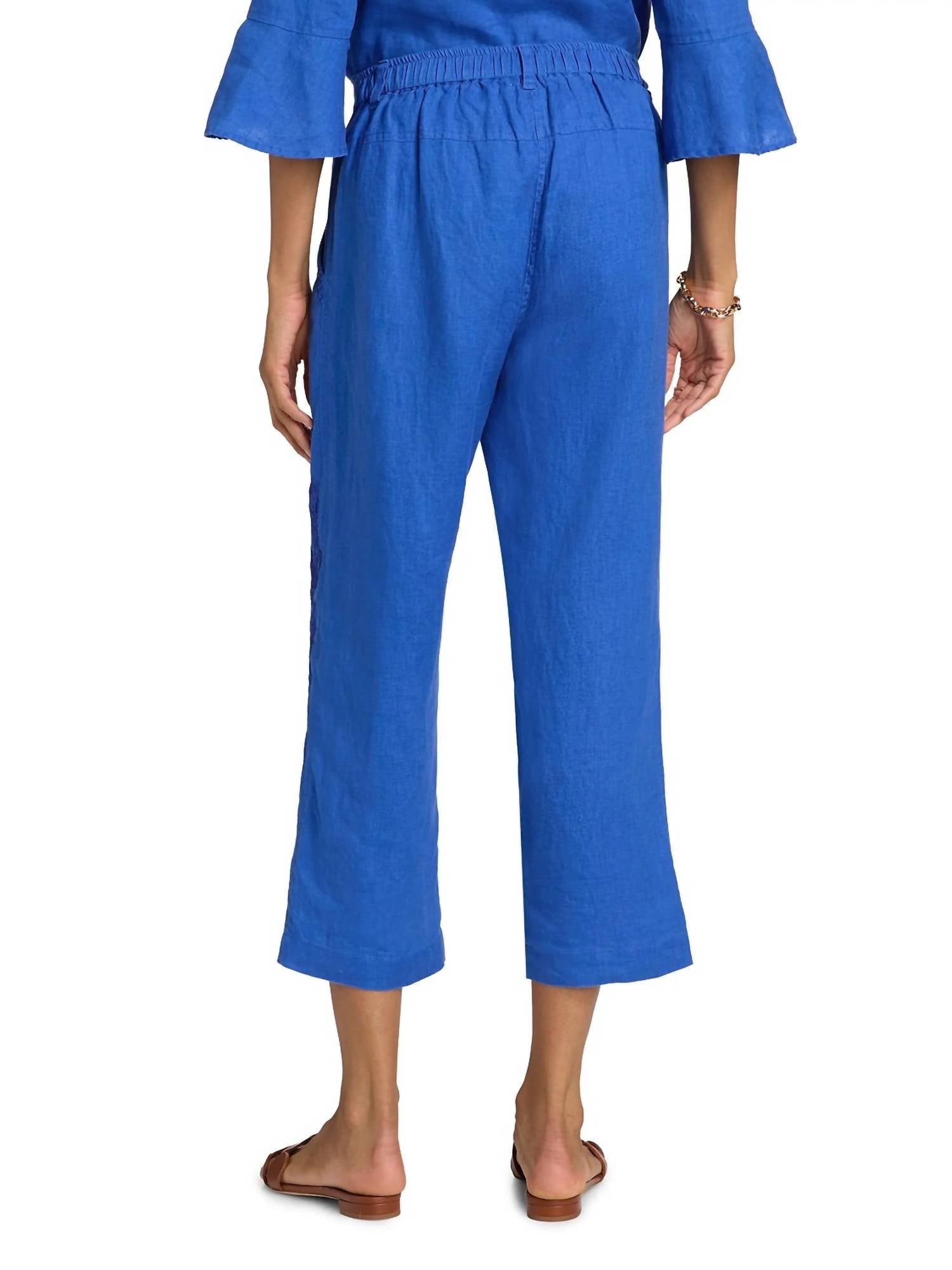 Johnny Was - CARMELITA LINEN CROPPED PANT