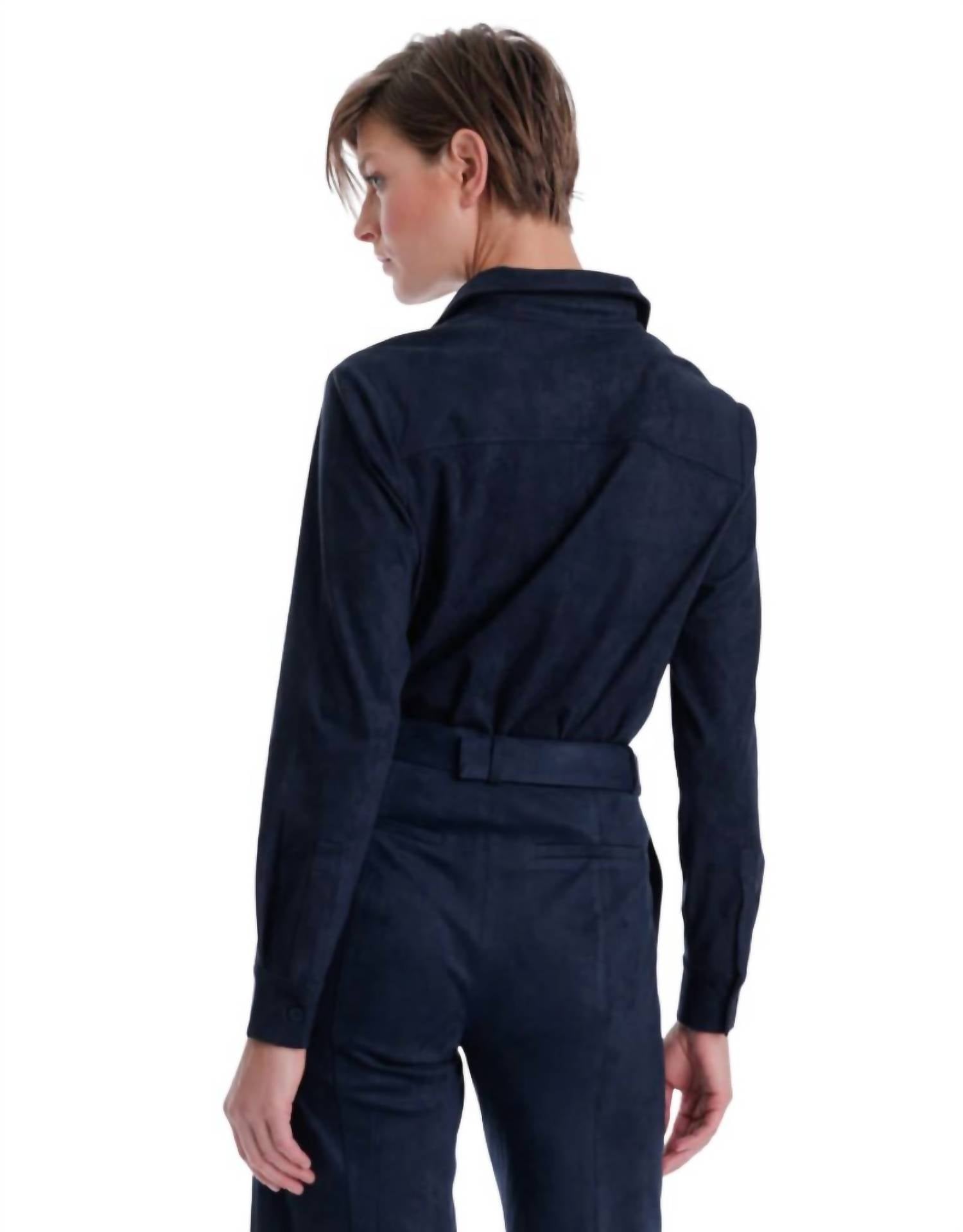 Karina Grimaldi - Veronica Suede Blouse