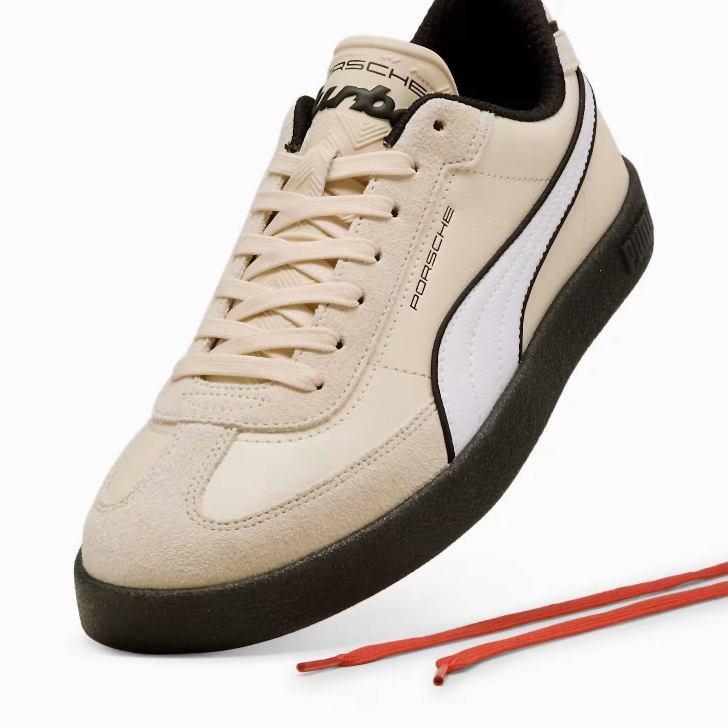 Puma Men's Porsche Legacy Club Ii Era Sneakers in apline snow - men's sneaker - detail view