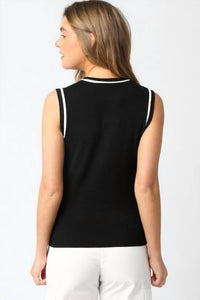 Olivaceous - Bello Shell With Contrast Sweater