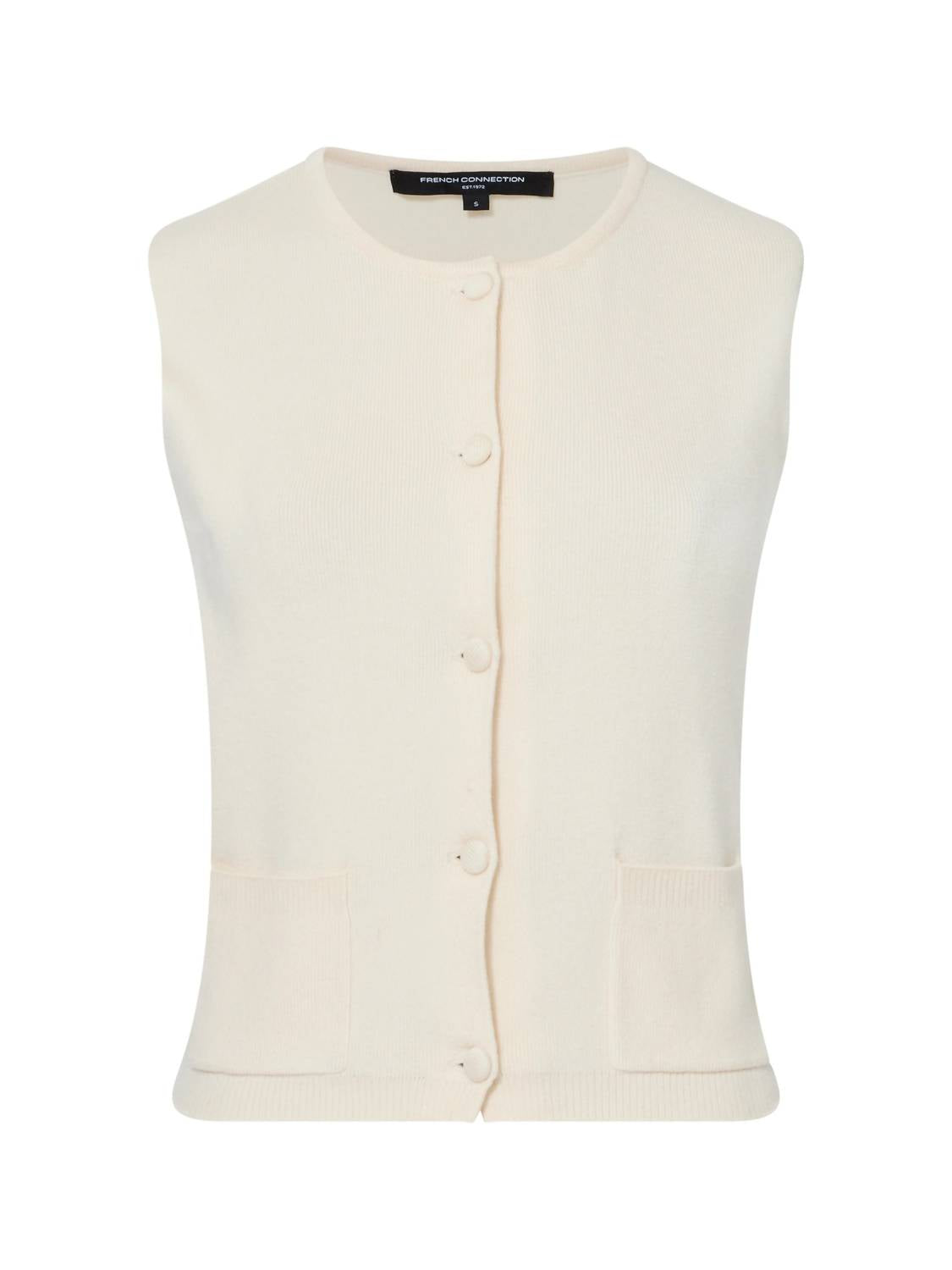 French Connection - Cosysoft Buttoned Sweater Vest