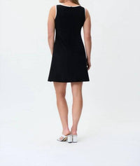 Joseph Ribkoff - Knee-length A-line Dress With Piping