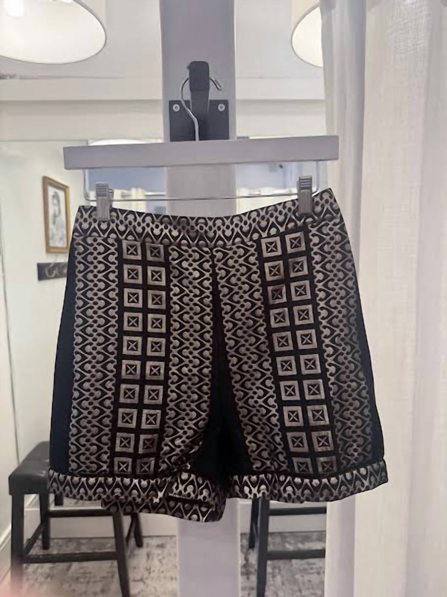 Lace The Label Women's Metallic Shorts in black gold - women's shorts