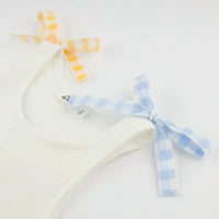 Oh Baby! - Kids Oyster Checks Bow Joy Tank