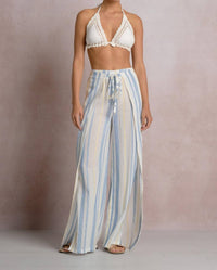 Elan - Drawstring Stripe Pants