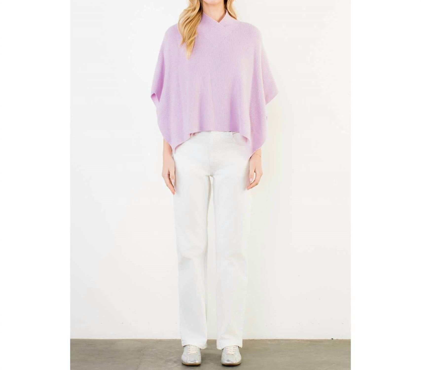 Thml - Ribbed Knit Poncho Top