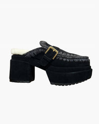 Mou - Women's Platform With Buckle Strap Clog