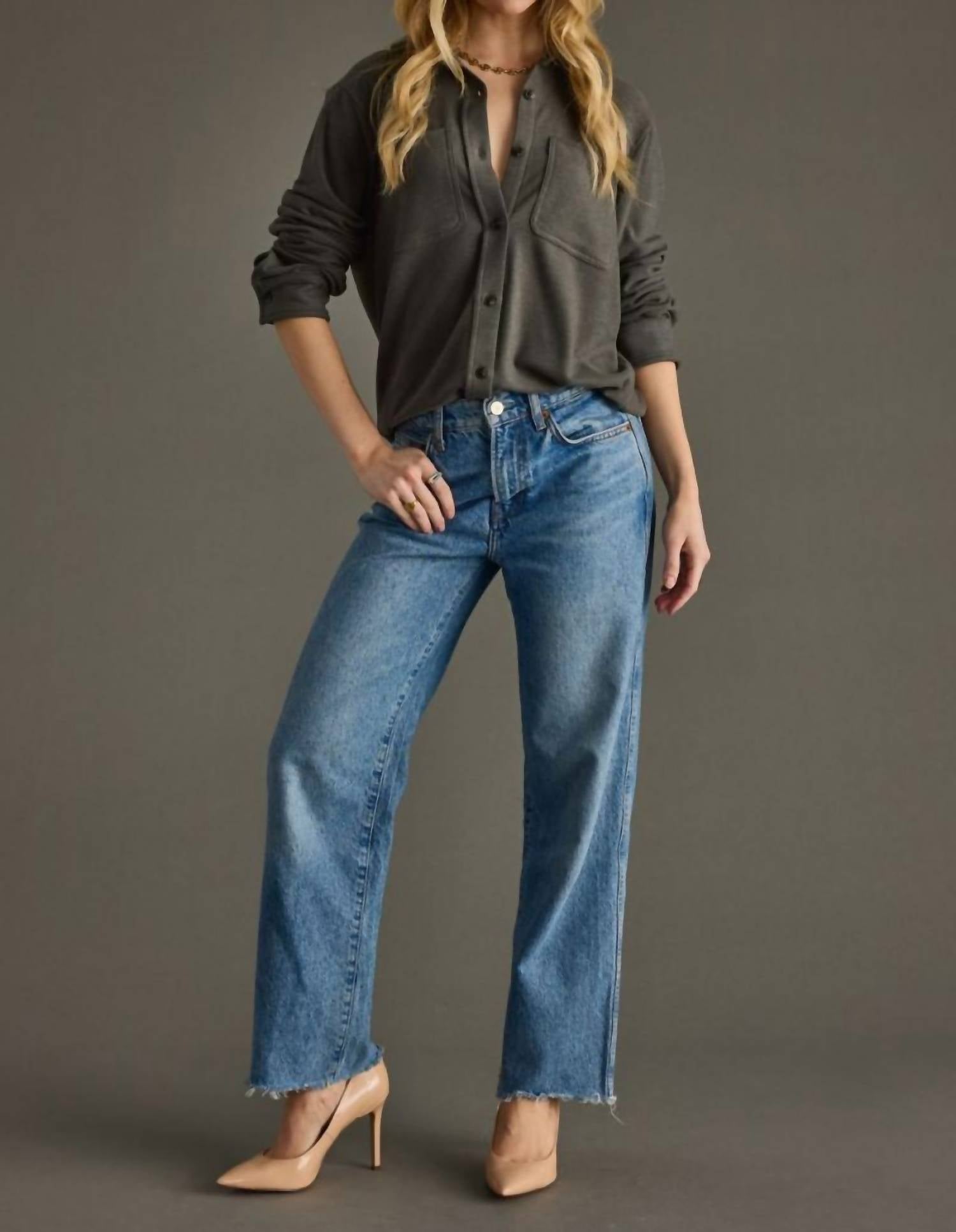 Panache - Super Soft Button Up Shirt Top