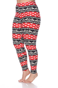 White Mark - Printed Leggings - Plus