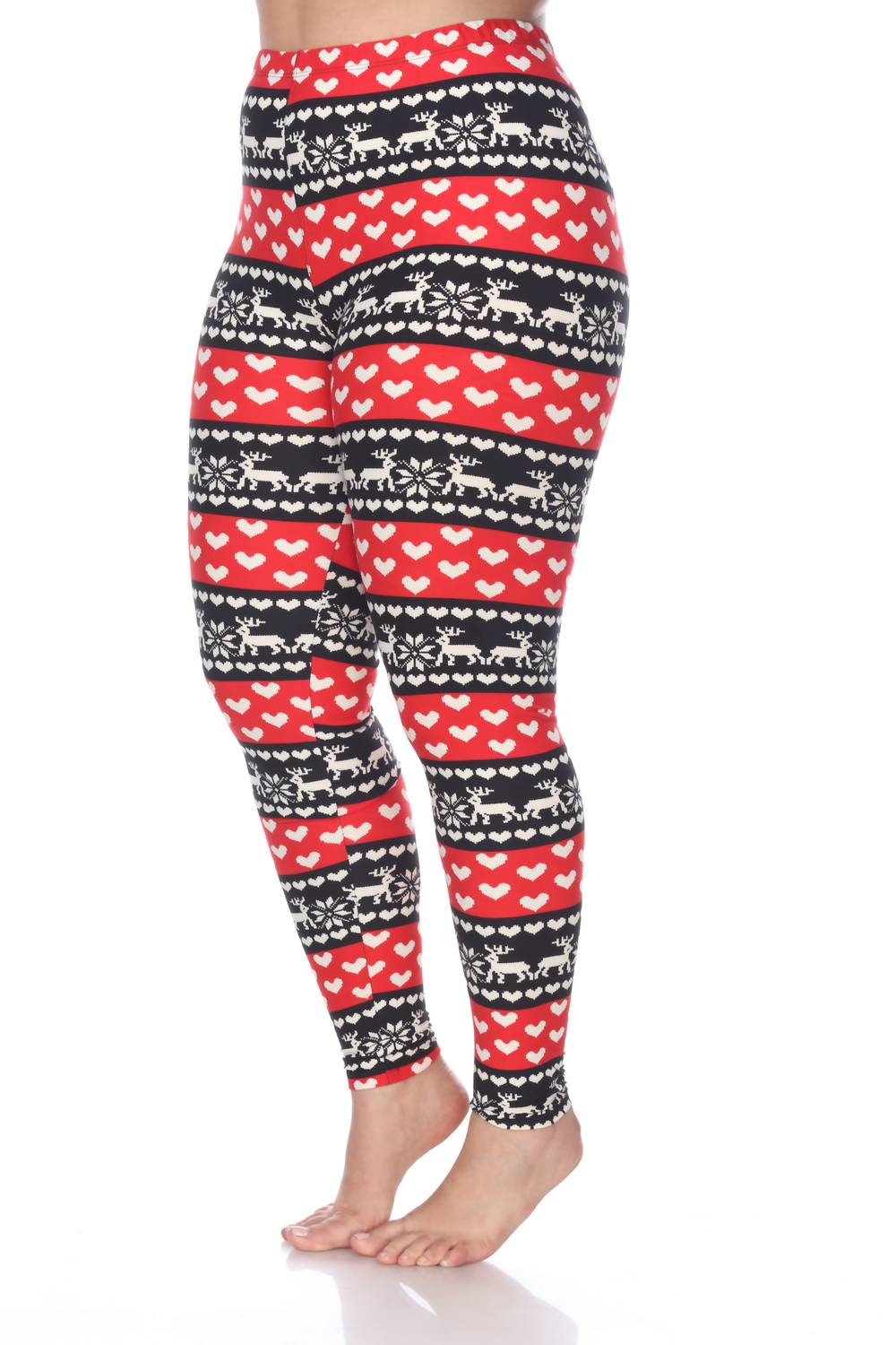 White Mark - Printed Leggings - Plus