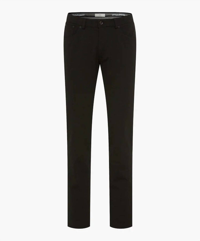 Brax Men's Chuck J Hi Flex Jersey 5-pocket Pants in black - men's jeans