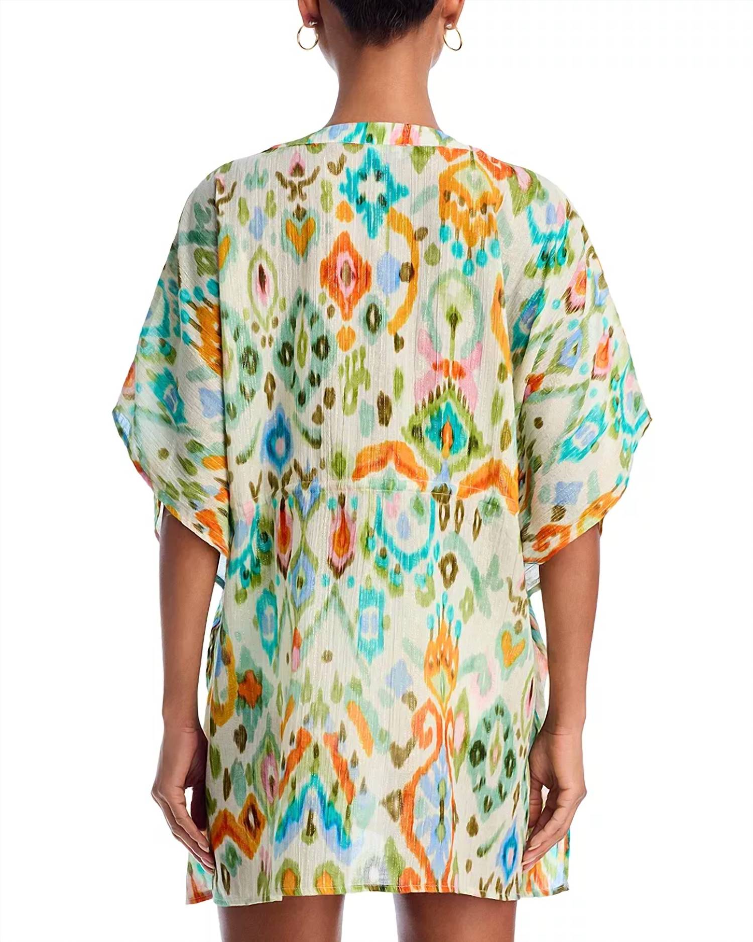 Echo - Ikat Caftan Swim Cover-up