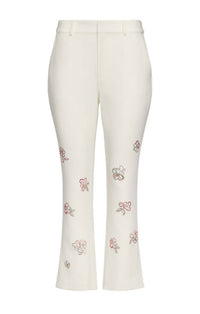Cinq A Sept - Blooming Linework Cropped Kerry Pants