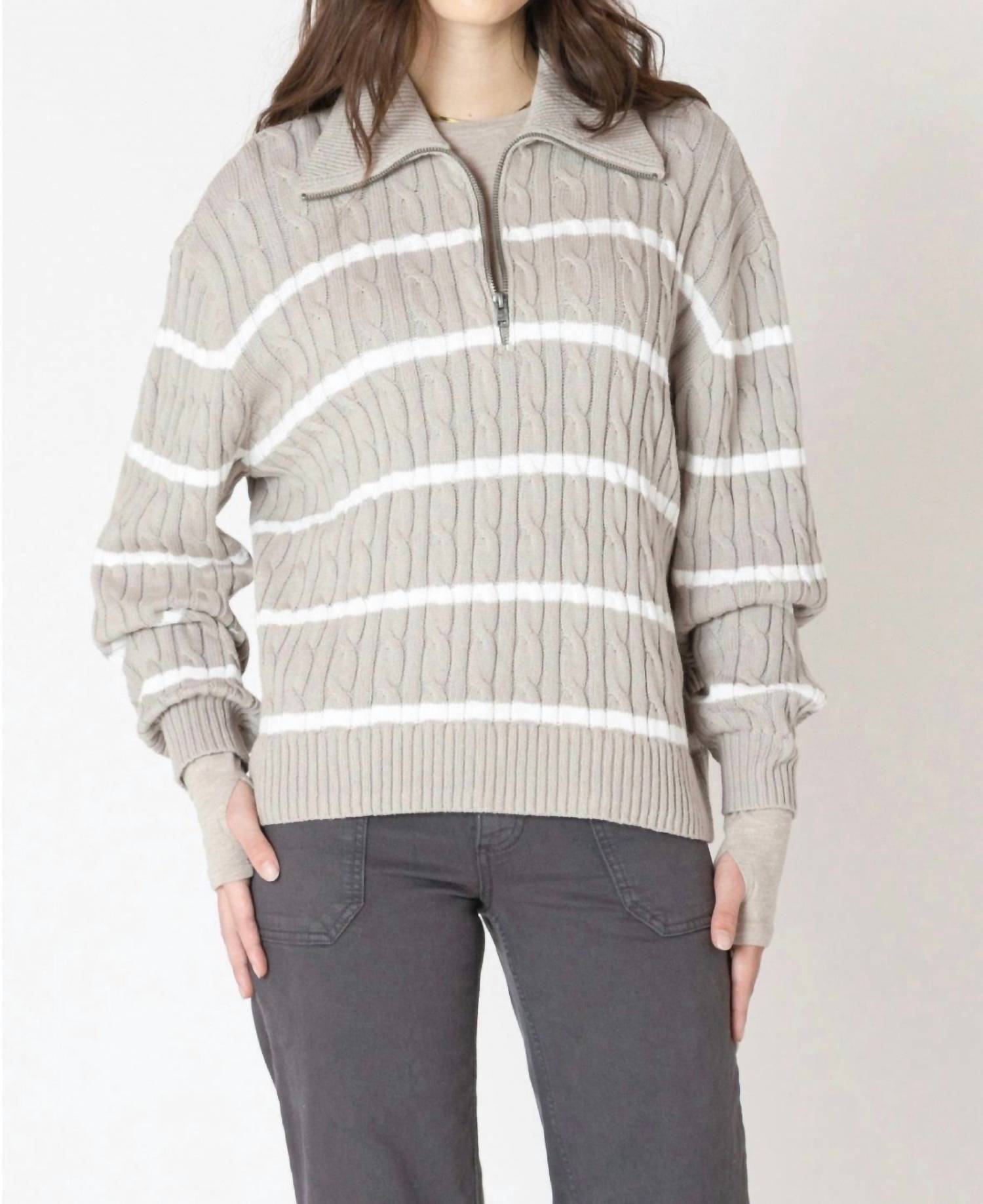 Dex Clothing - Half Zip Cable Sweater