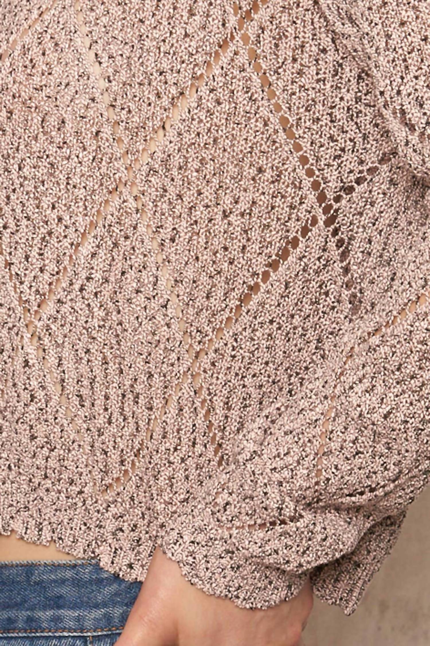 En Creme - Long Sleeve Knit Sweater Top