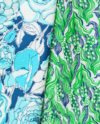 Lilly Pulitzer CONSTANCE REVERSIBLE MIDI SKIRT in green lilly of the valley capri blue rosanna - women's skirt - view 8