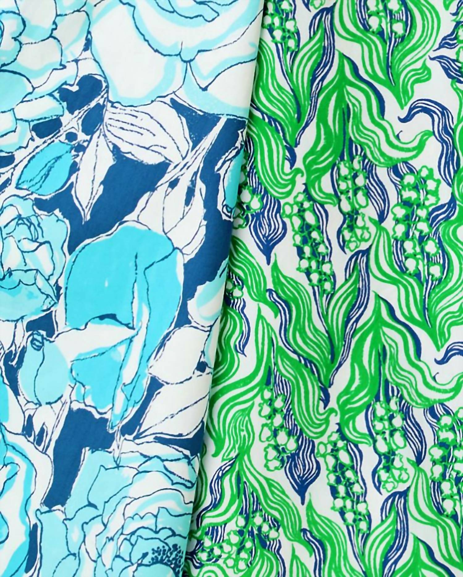 Lilly Pulitzer CONSTANCE REVERSIBLE MIDI SKIRT in green lilly of the valley capri blue rosanna - women's skirt - view 8