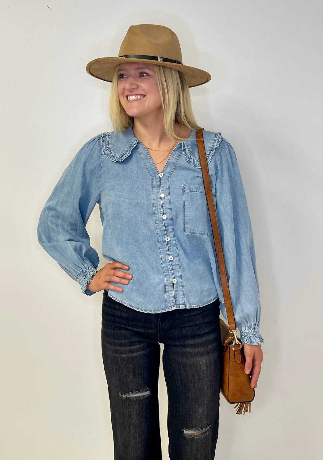 Ee:Some - Donna Denim Blouse