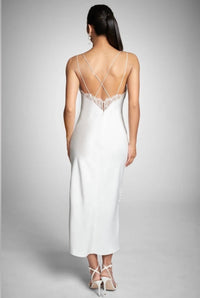 SACHIN & BABI Dylan Midi Dress in ivory - women's dress - detail view