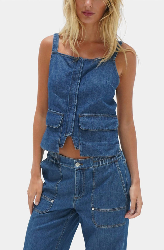 Lna - Jordyn Denim Top