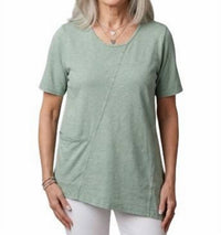 Cotton Lani - Asymmetrical Pocket Top