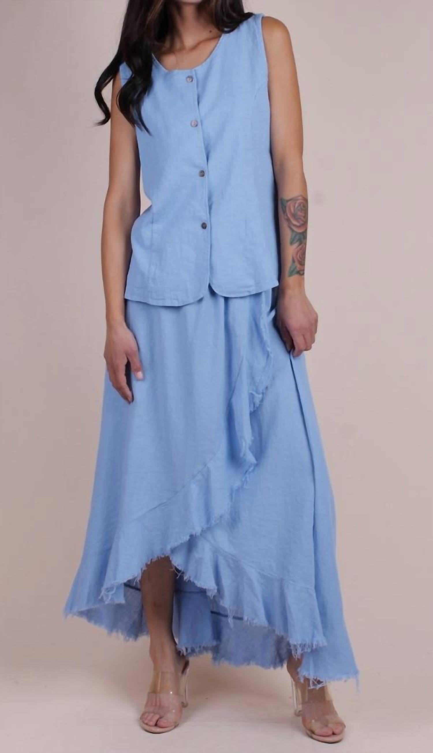 Gigi Moda - Ventura Linen Skirt