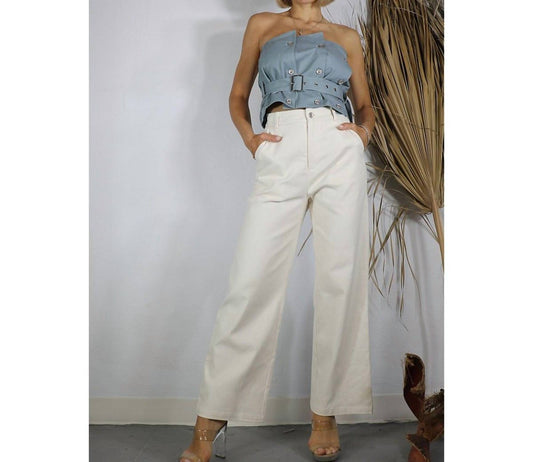 Mulla - Cotton Twill Wide Leg Pants