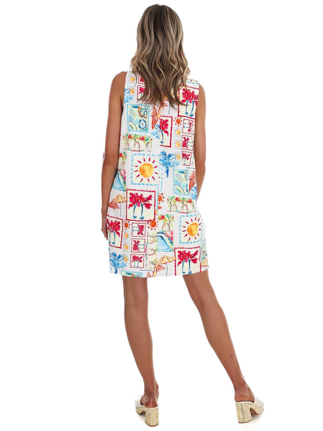 She + Sky - Women's Tropical Getaway Mini Dress
