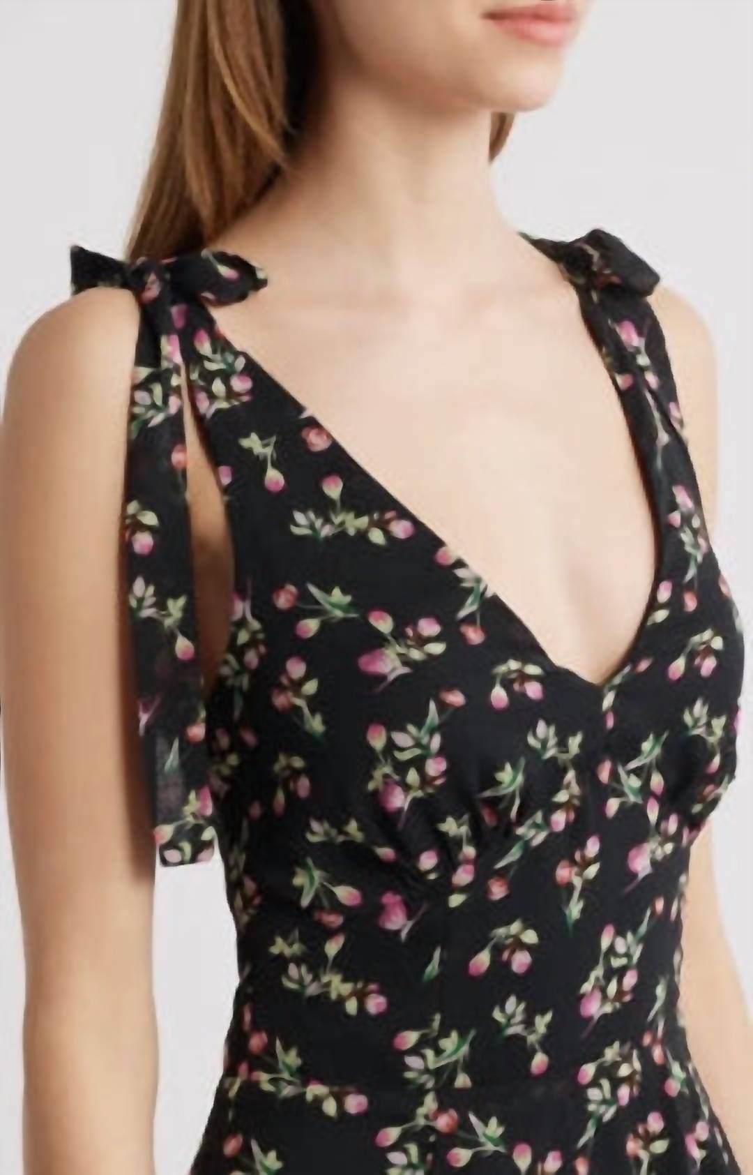 Lulus - Arya Tiered Floral Chiffon Maxi Dress