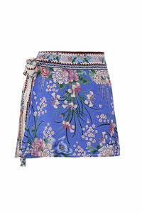 Agua Bendita - Ziara Ivy Floral Wrap Mini Skirt