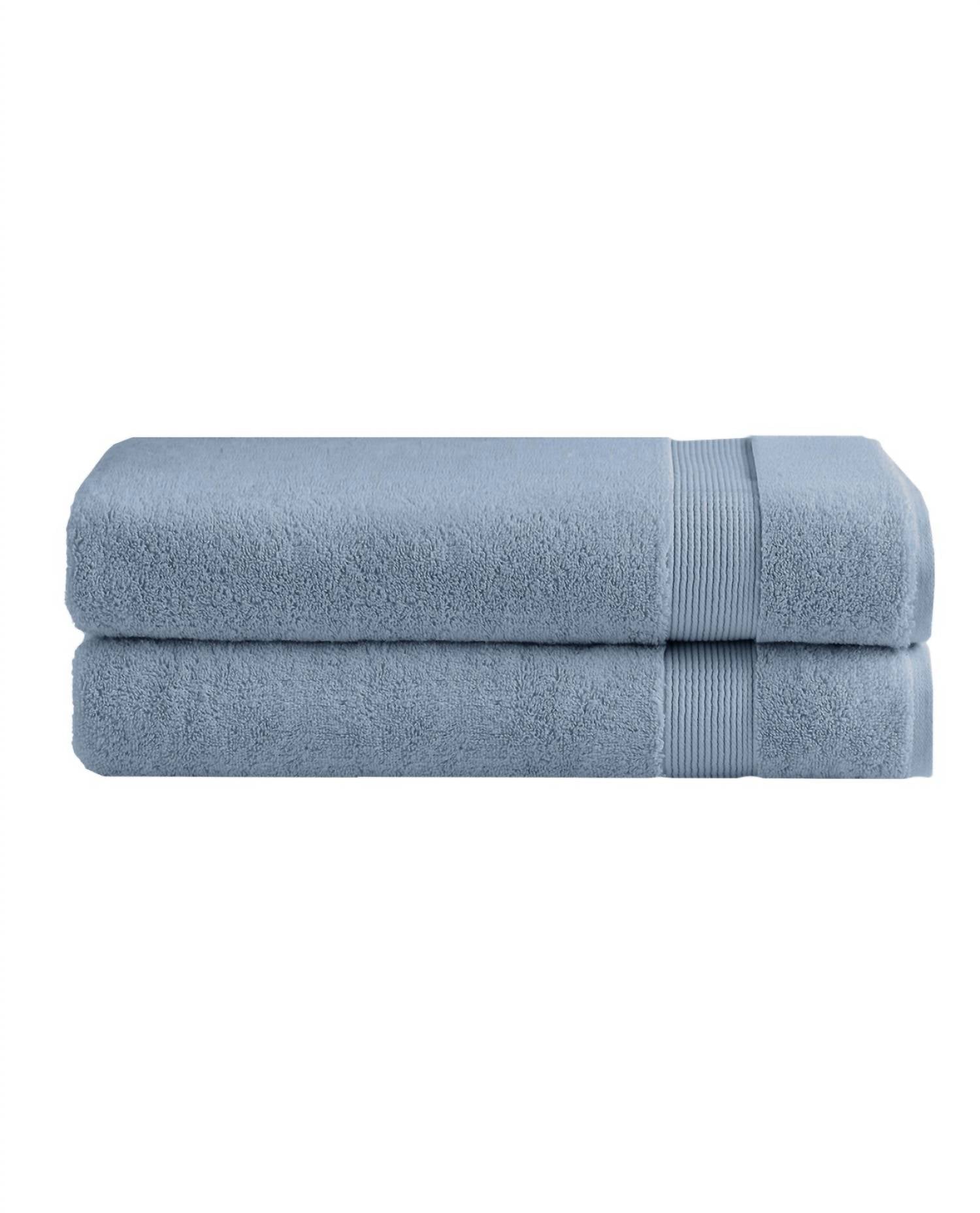 Under the Canopy Classic Organic 2-piece Bath Sheet Set in chambray - item