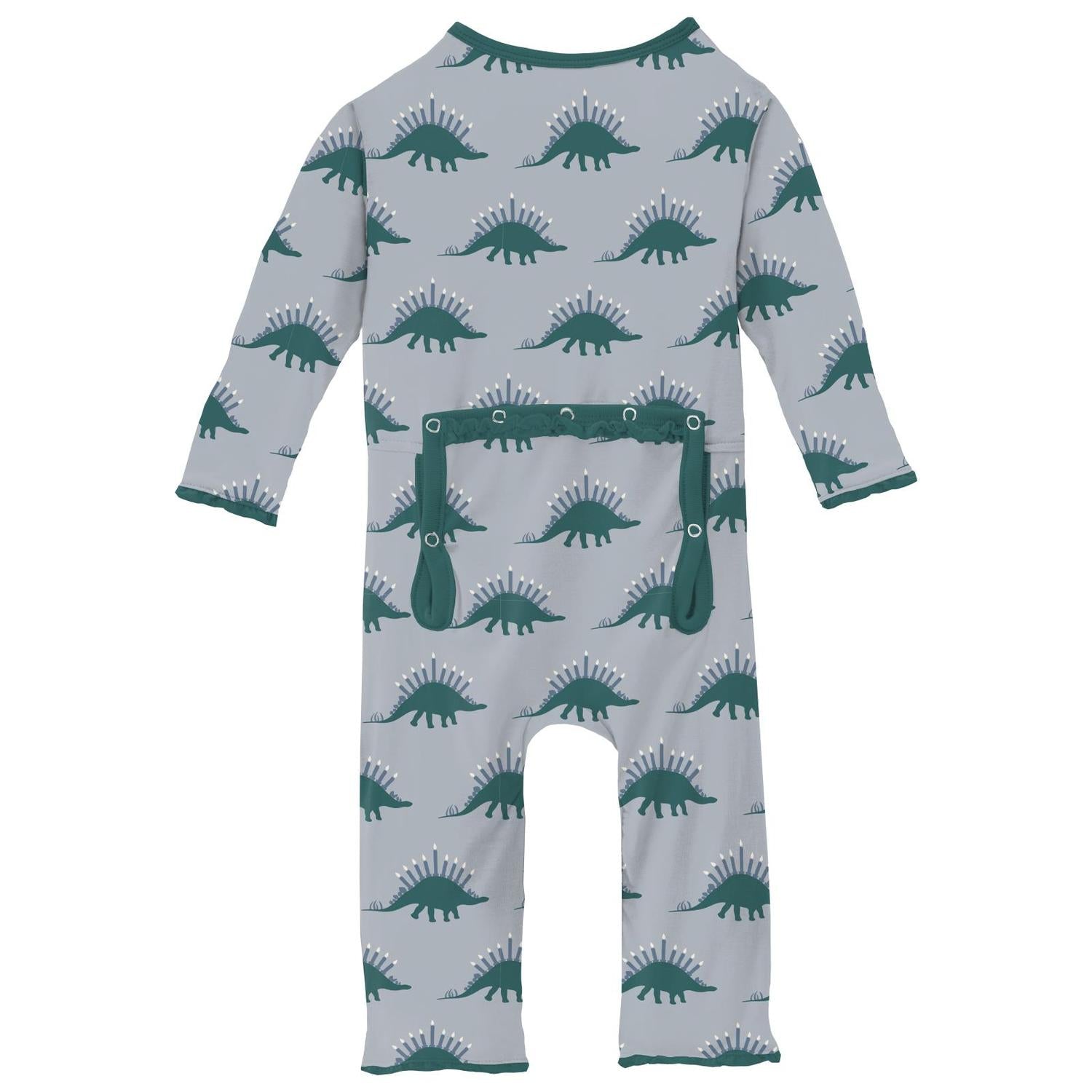Kickee - Kid's Bamboo Muffin Ruffle Coverall With Snaps