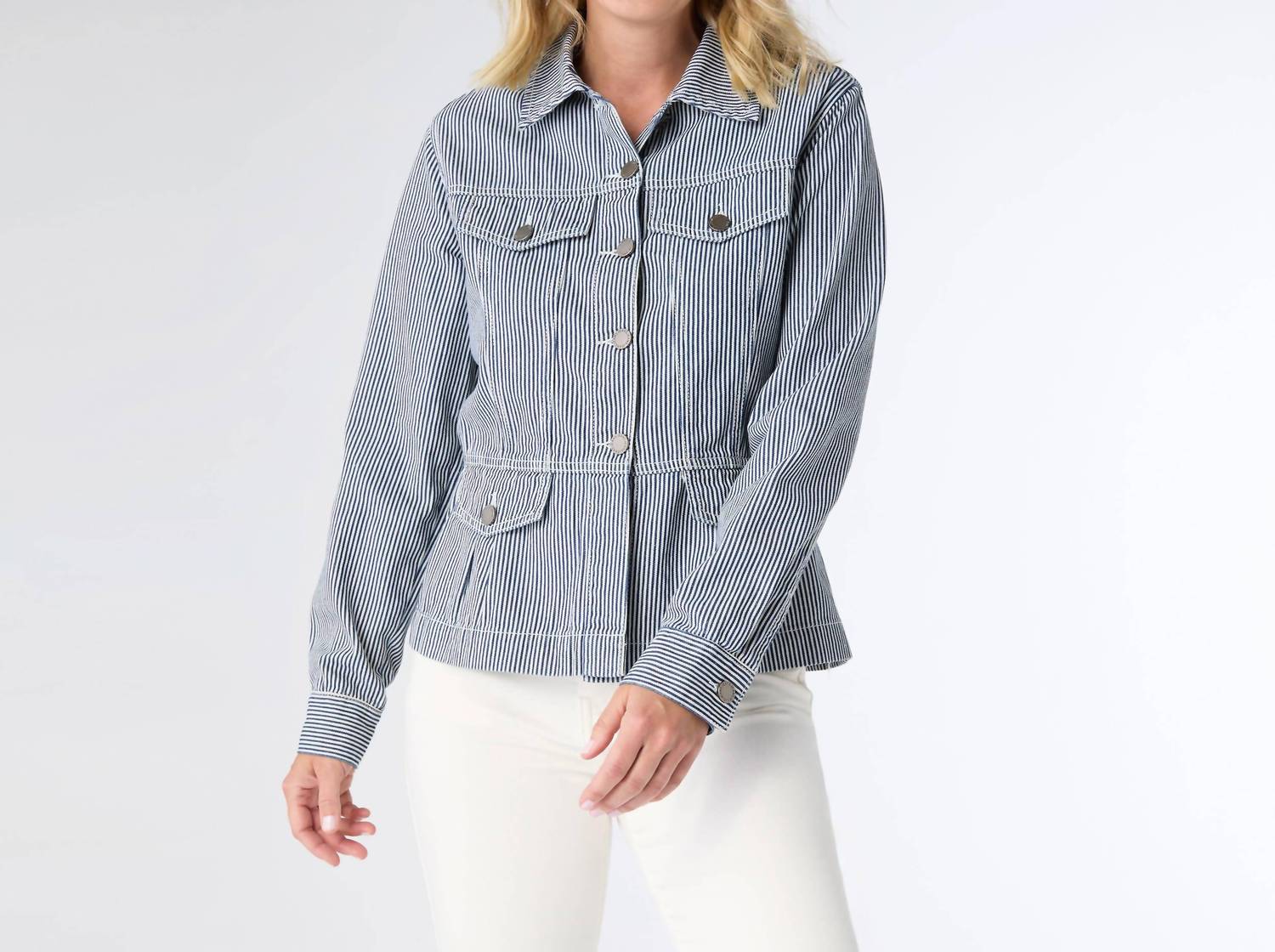 Coco + Carmen - Samson Striped Denim Jacket