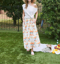 In February - Floral Maxi Skirt