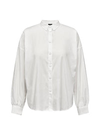 Nu Denmark - Women's Scalloped Edge Lace Back Button Down Shirt