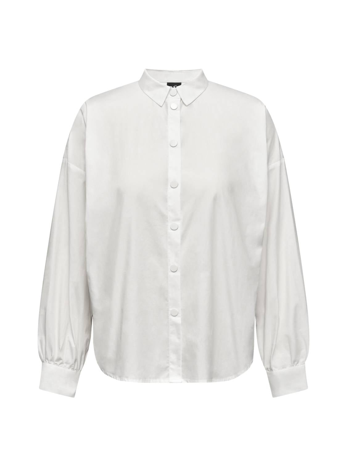 Nu Denmark - Women's Scalloped Edge Lace Back Button Down Shirt